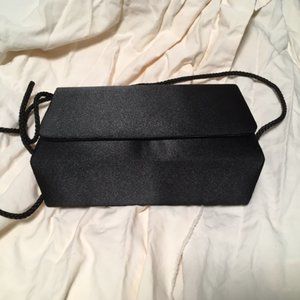 Sasha New York black satin evening bag, purse